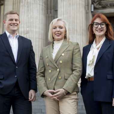 Greig Townsend Tracey Davidson and Angela Dowd of Hampden Bank photo by David Ho